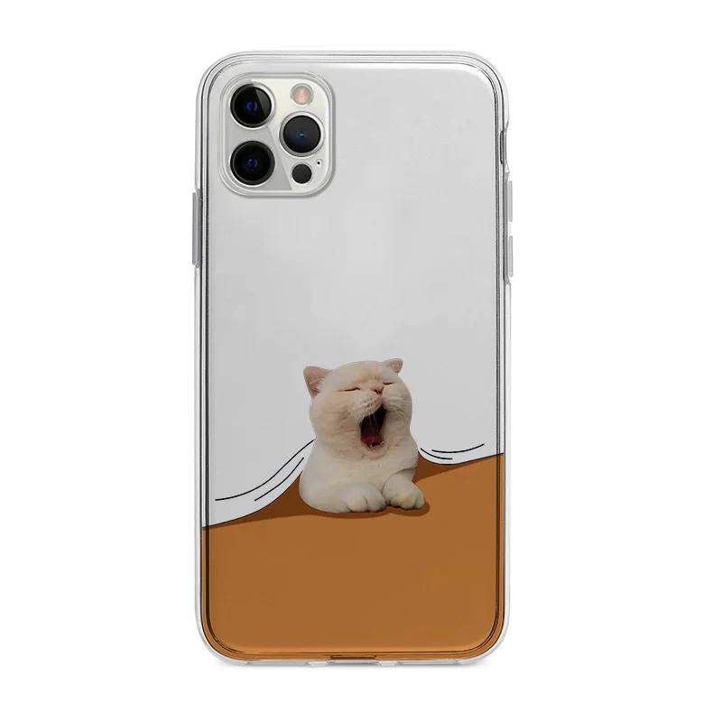 

Funny Cartoon Dog Cat Phone Case for Samsung Galaxy S26 S23 S22 S24 S25 Plus Ultra Shockproof Cover S26+ S25+ S23+ S22+ S24+ Galaxy S24Ultra