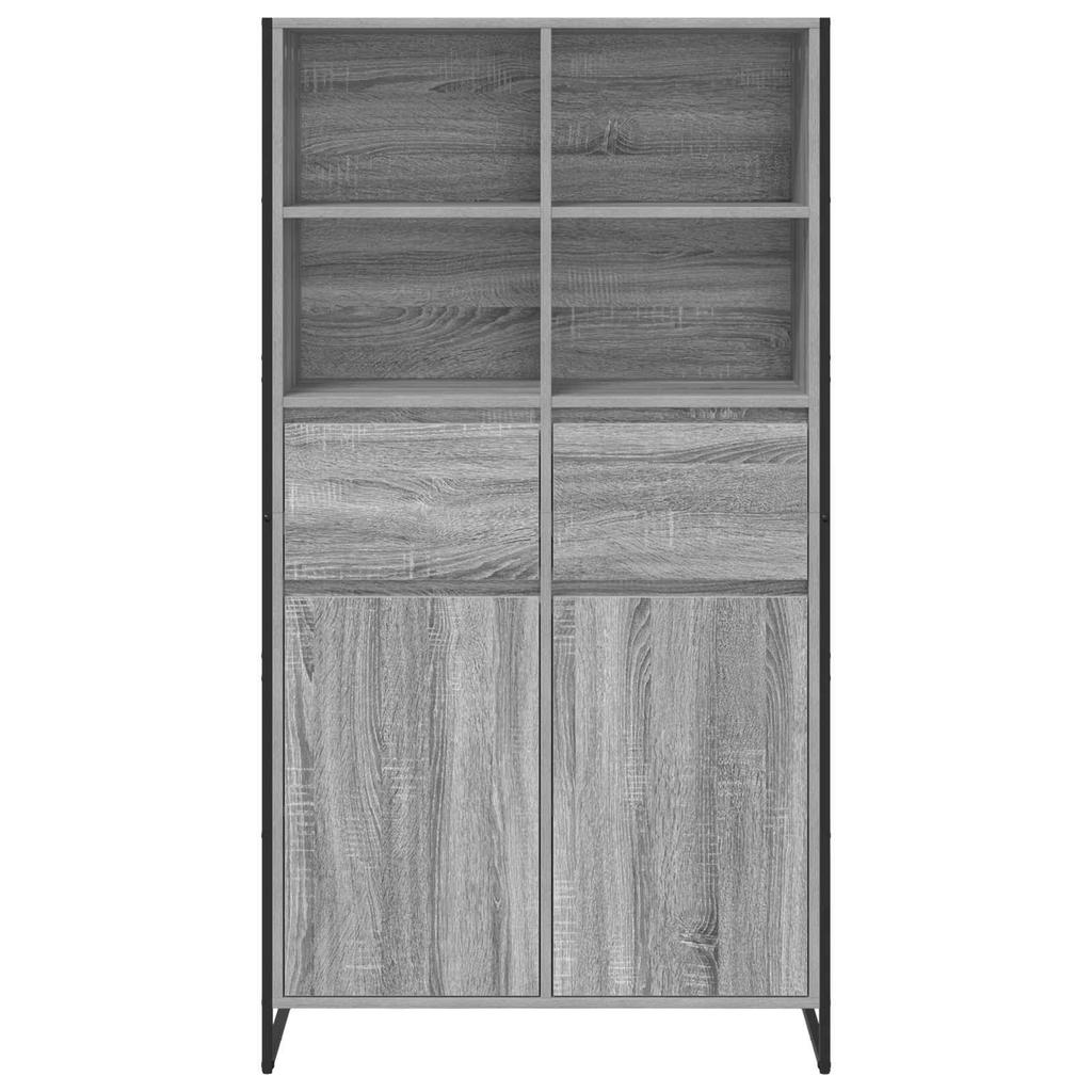 Sideboard 2 pcs Grey Sonoma 81 x 36 x 150.5 cm Particleboard