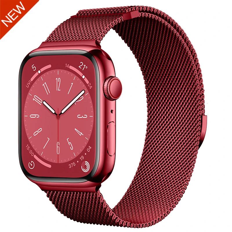 Milanese Loop Band for Apple watch Ultra 9 8 7 6 5 SE 45mm 49mm 44mm/41mm/40mm Metal Magnetic Strap iWatch 11 10 46mm 42mm Band