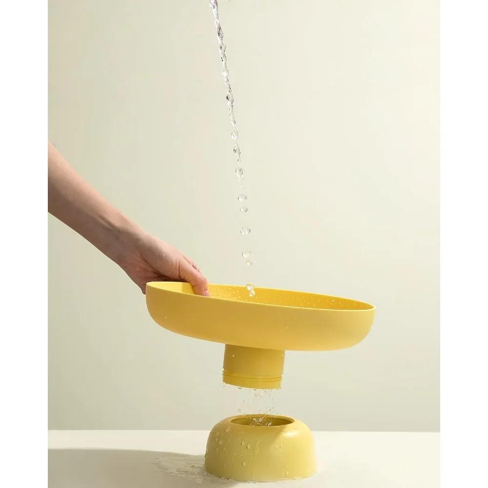 Large Capacity Fruit Snacks Bowl Party Food Dessert Display Plate Kitchen Biscuit Cake Storage Tray Holder  Plastic Tank