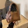 Soft leather bucket bag handbag women's new high-end versatile vegetable basket bag large-capacity shoulder messenger bag