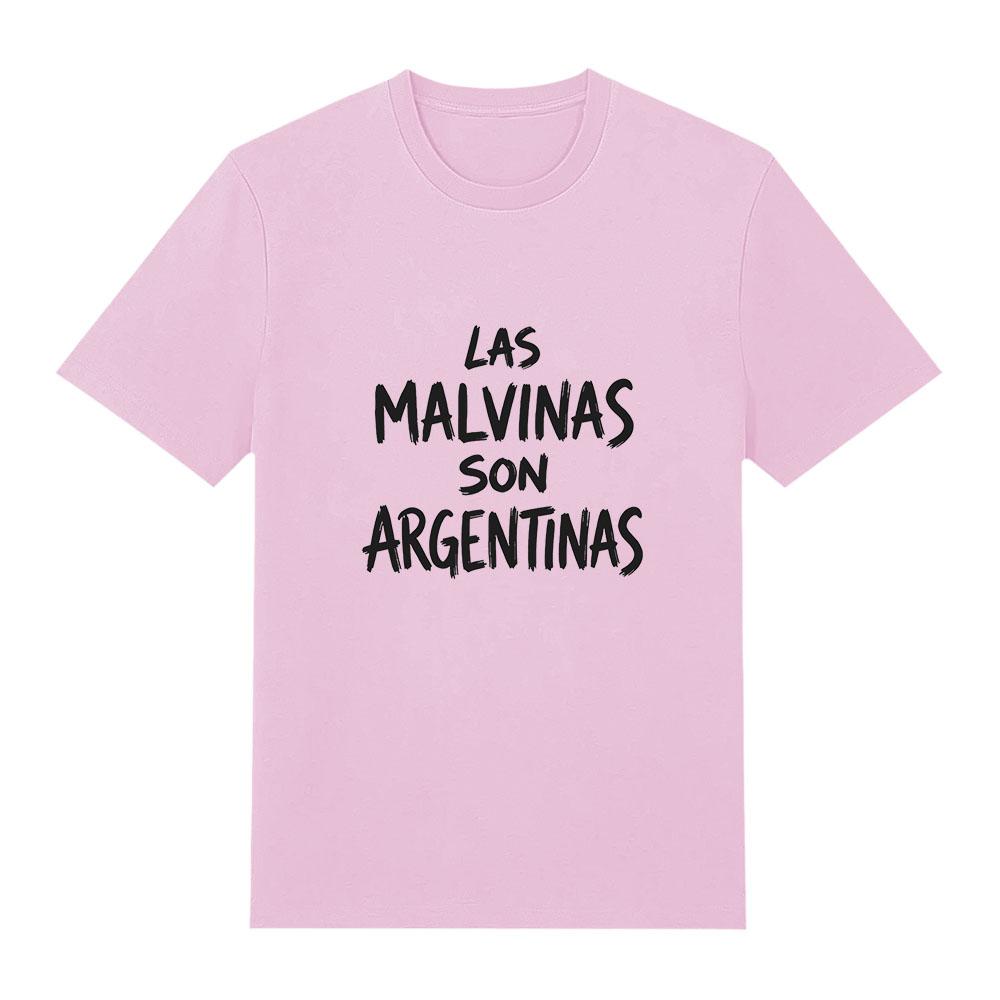 Die Falklandinseln sind Argentinisch Argentinischer Stolz Buchstabendruck T-Shirt Herren Mode Lässig Kurzarm Damen O-Ausschnitt Baumwolle Locker Oberteil