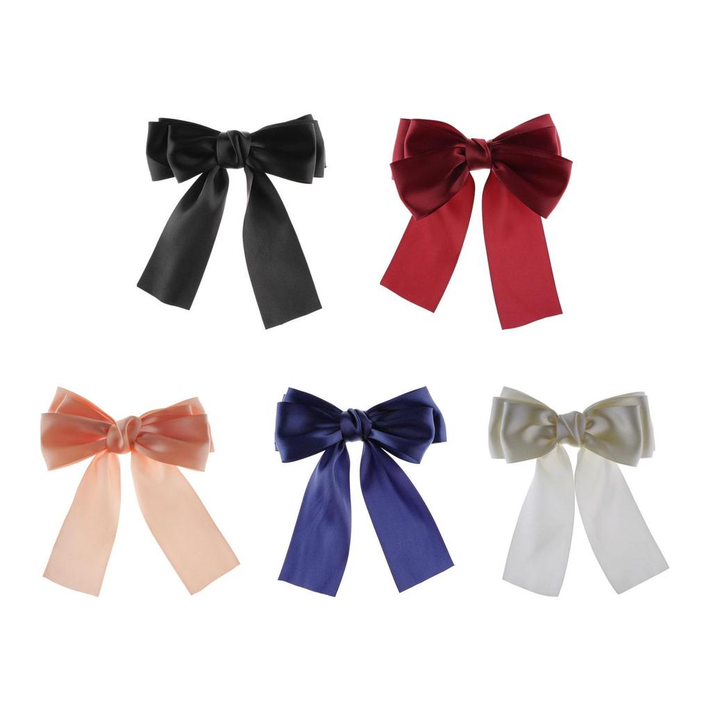 Ribbon Hair Bows, Large Bow Top Clip, Alligator Clips Headwear, Barrette Bowknot Hair Clip for Ceremony Birthday Party