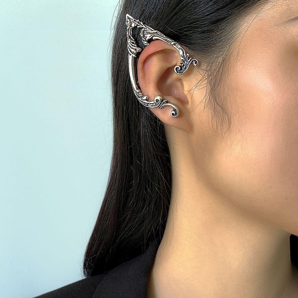 Fashion Design Ear Hook Korean Ear Bone Clip Women Earrings Gothic Elves Ear Cuff Pierced Earrings