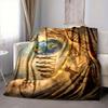 1Pc Evolutionary Art Flannel Blanket, Soft And Comfortable, Casual Warm, Camping Travel, Christmas, Halloween Xmas Gift Y1406