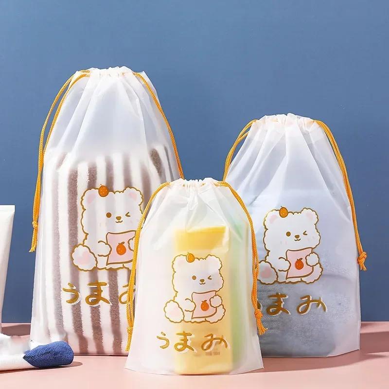 

PVC Waterproof Transparent Cosmetic Bag for Women Wash Bath Storage Bag Travel Multi-function Storage Bag Cosmetic Pouch Case L 20x30cm