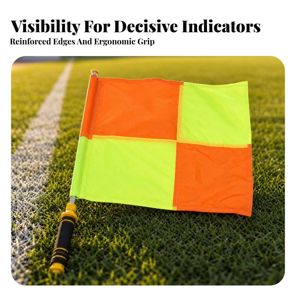 Sideline Referee Flag Sturdy Linesman Flags Long-Lasting for Coaches