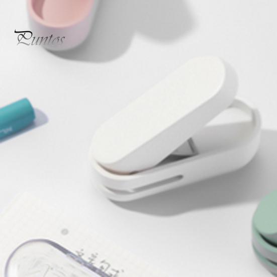 Mini Forapagina Manuale per Raccoglitore Portatile in Metallo Forapagina ad un Foro Preciso con Guscio in Plastica Regalo di Cancelleria per Insegnanti