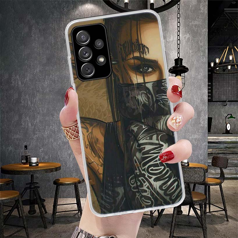 Sexy Sleeve Tattoo Girls Soft Phone Case For Samsung Galaxy S22 S23 S24 S25 Edge S26 Ultra S20 FE S21 Plus + Fundas Coque Galaxy