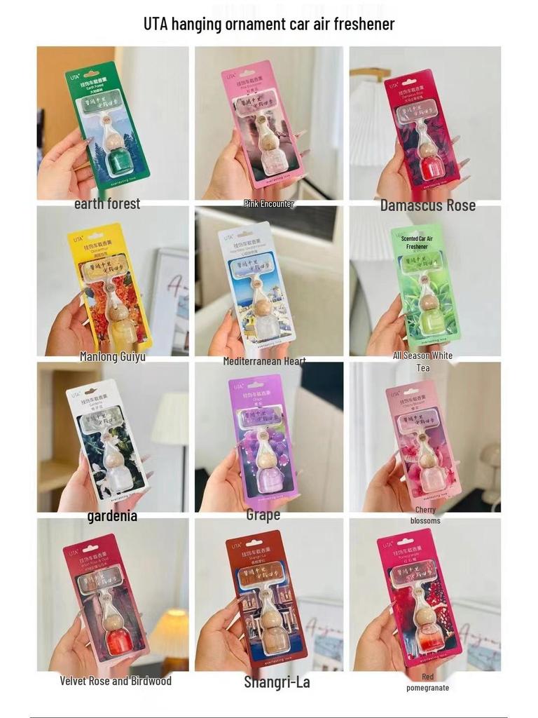 UTA·UT Aromatherapy Car Hanging Ornament: Fresh, Elegant, Long-Lasting Niche Fragrance.