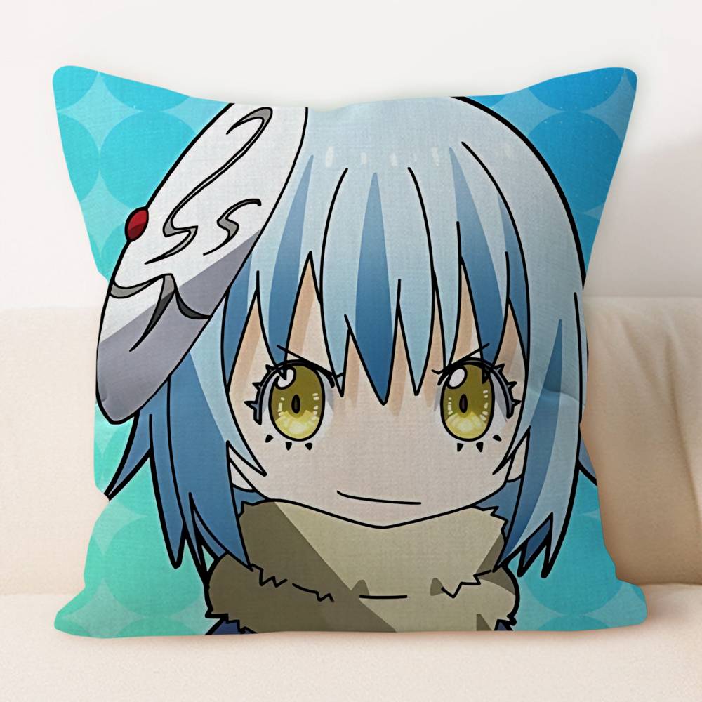 T-Tensura Anime Pillow Cushion Cover Pillowcase Living Room Sofa Home Decor Customized