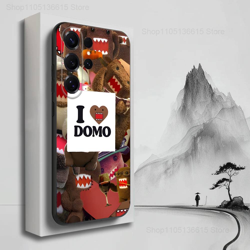 

Cute D-DOMO-KUN Art Case For Samsung S21,S9,S22,S25,S20,S10,Plus,Ultra,S24,S23,FE,Lite,Soft Silicone Black SamsungS21ULTRA