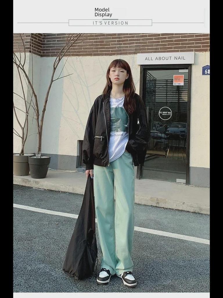 Women's High-Waist Wide-Leg Jeans - Autumn/Winter Casual Vibe