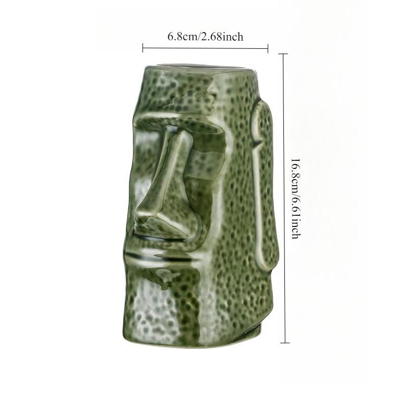 

Ceramic Hawaiian Tiki Glasses Tropical Drinkware Tiki Mugs for Cocktails Barware Luau Decor Cups Best Gift To Friend Decoration