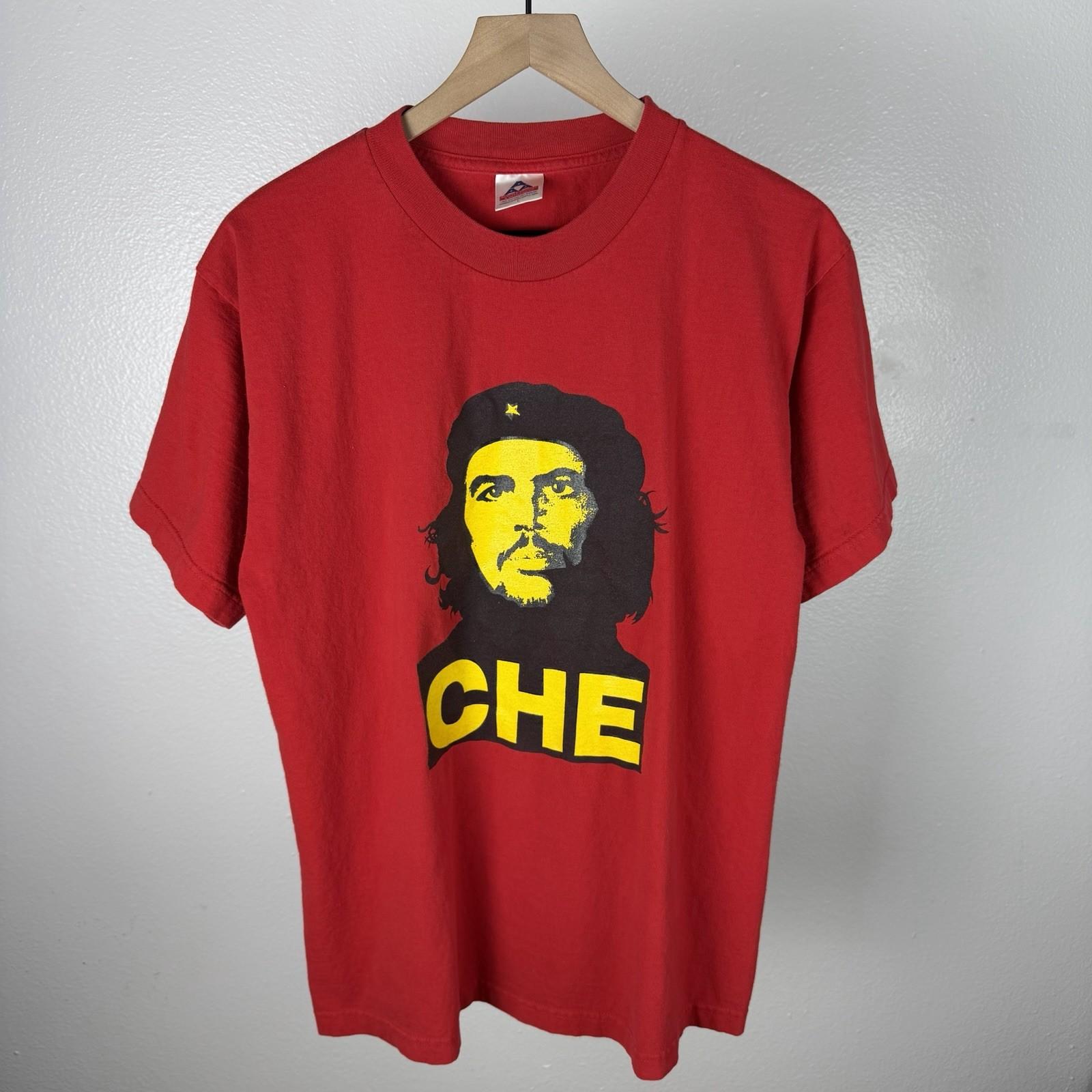 Vintage 90’s Che Guevara Portrait Red Rage Against The Machine T Shirt Large Unisex T-Shirt XXL