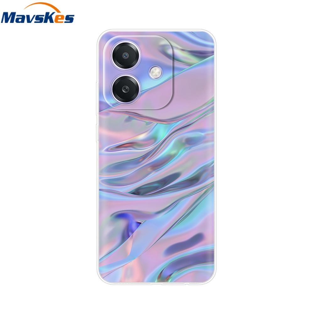 Oppo A3x A3 4G 5G Kılıfı CPH2669 Boyalı Çiçekli Kapak Darbeye Dayanıklı Telefon Kılıfı Oppo A3x OppoA3 OppoA3x İçin Yumuşak TPU Kılıflar Kılıf