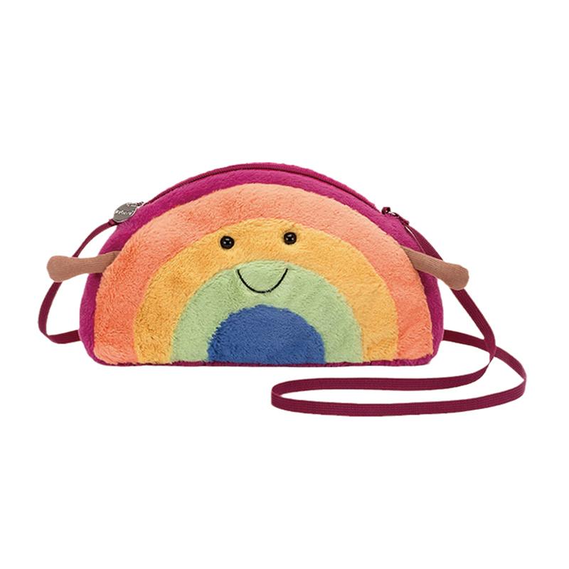 

JELLYCAT Fun Universe Rainbow Bag Cute Doll Plush Doll 13cm high