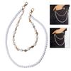 Stylish Adjustable Pants Chain Featuring Pearls And Crystal Embellishments Beaded Pants Jewelry For Women And Girls