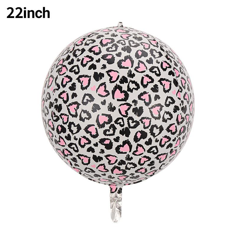 4D Balloon Animal Pattern Printed Animal Stripe Three-Dimensional 4D Ball Tiger Pattern Leopard Pattern Zebra Pattern Aluminum Film Balloon