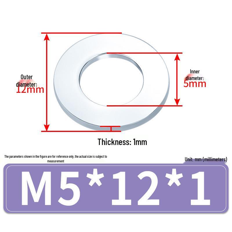 Extra Large Galvanized Metal Flat Washer (Sizes M1.6-M14)