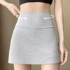 Side Slit Women's A-line Culottes Y2K Skirt with Safety Shorts Ins Mini Shorts Skirt  Girls
