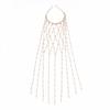 Hollow Mesh Bridal Hair Chain Imitation Pearl Wedding Hair Accessories  Women Gifts