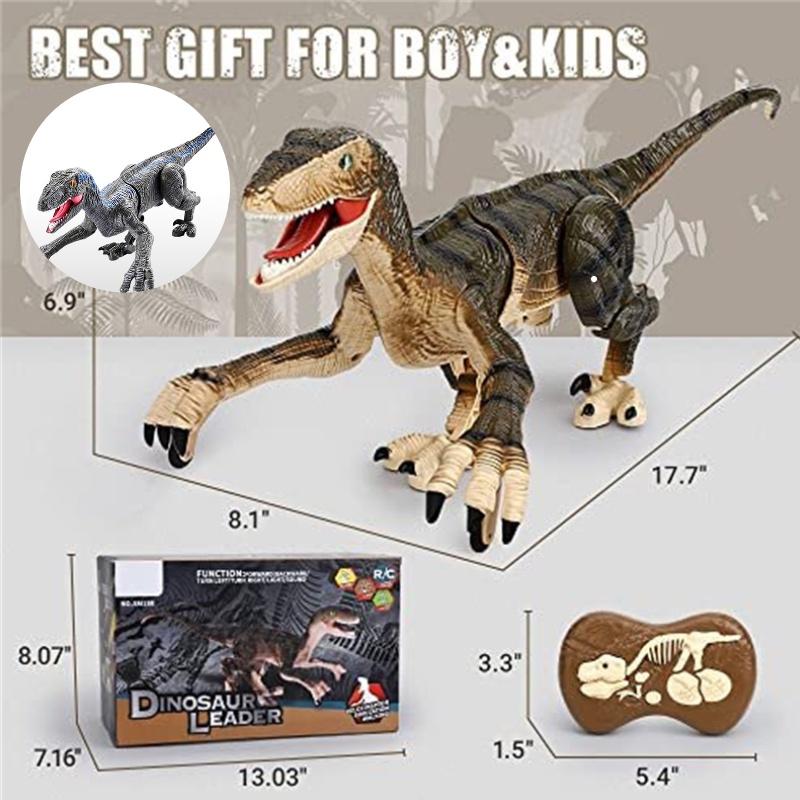 Children's Simulation Rechargeable Remote Control Spraying Dinosaur Toy Intelligent 2.4g Sound And Light Follows Light