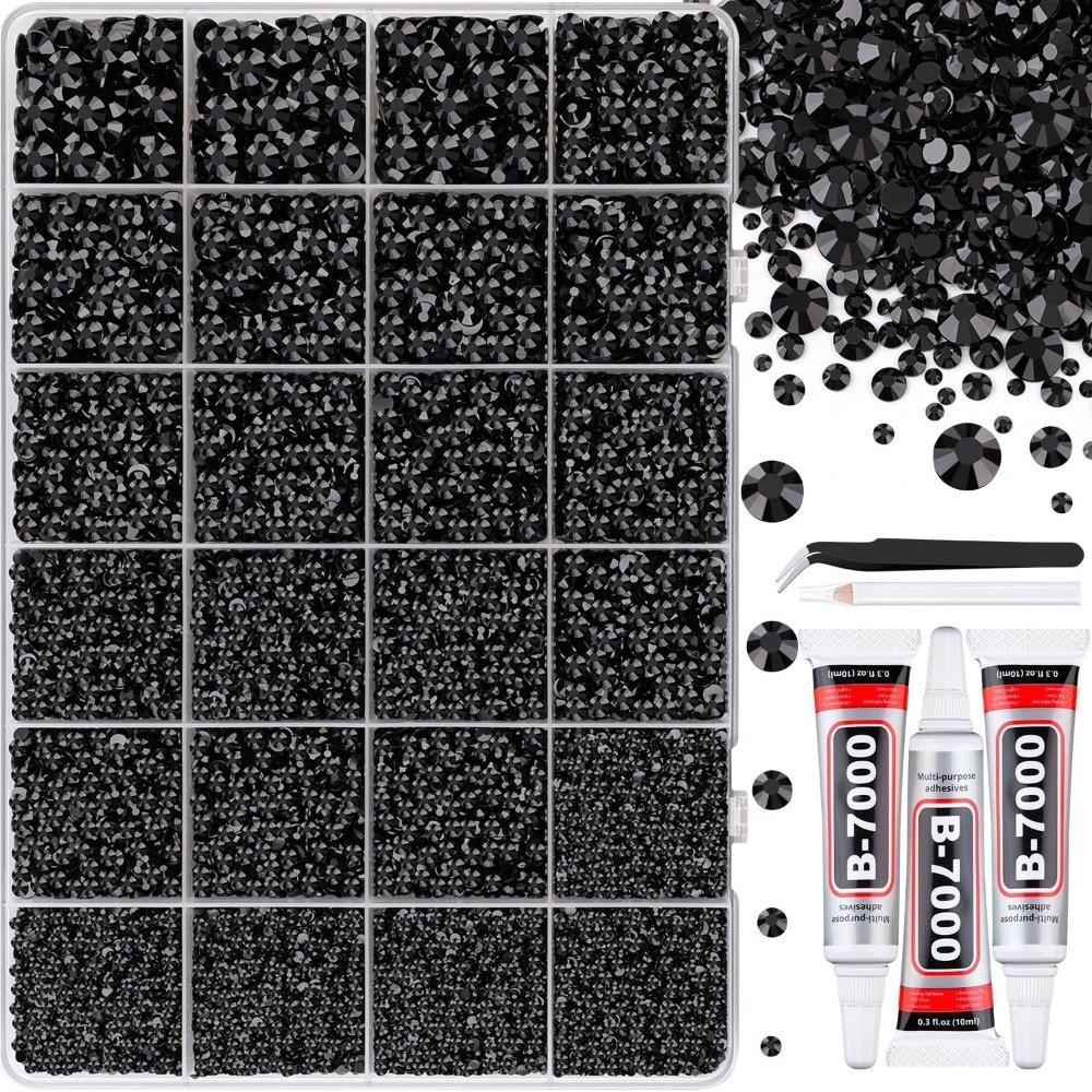 Multicolor Resin Rhinestone Kit DIY Decoration Craft Supplies Flatback Gems Diamond Art Sparkling Bedazzling Rhinestones
