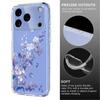 For iPhone 17 Pro Case Butterfly Floral Pattern Printing TPU Phone Back Cover