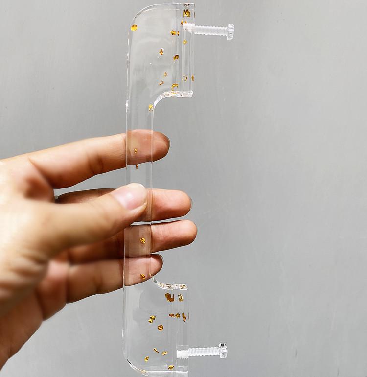 180mm Transparent Acrylic Crystal Cabinet Handle for Doors and Drawers