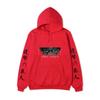 Anime Attack On Titan Levi Ackerman Hoodie, Double Sleeve Japanese Text Print Pullover Sweatshirt Long Sleeve Streetwear for Men Women