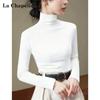 La Chapelle Women's Slim-Fit Turtleneck Long Sleeve Base Layer Top