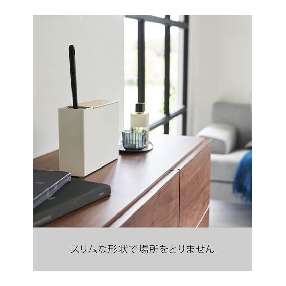 Yamazaki Jitsugyo Handy Wiper Stand with Replacement Mop Holder Natural W23.1 x D7.2 x H16.7cm RIN Replacement Mop Holds 6 Pieces 1837