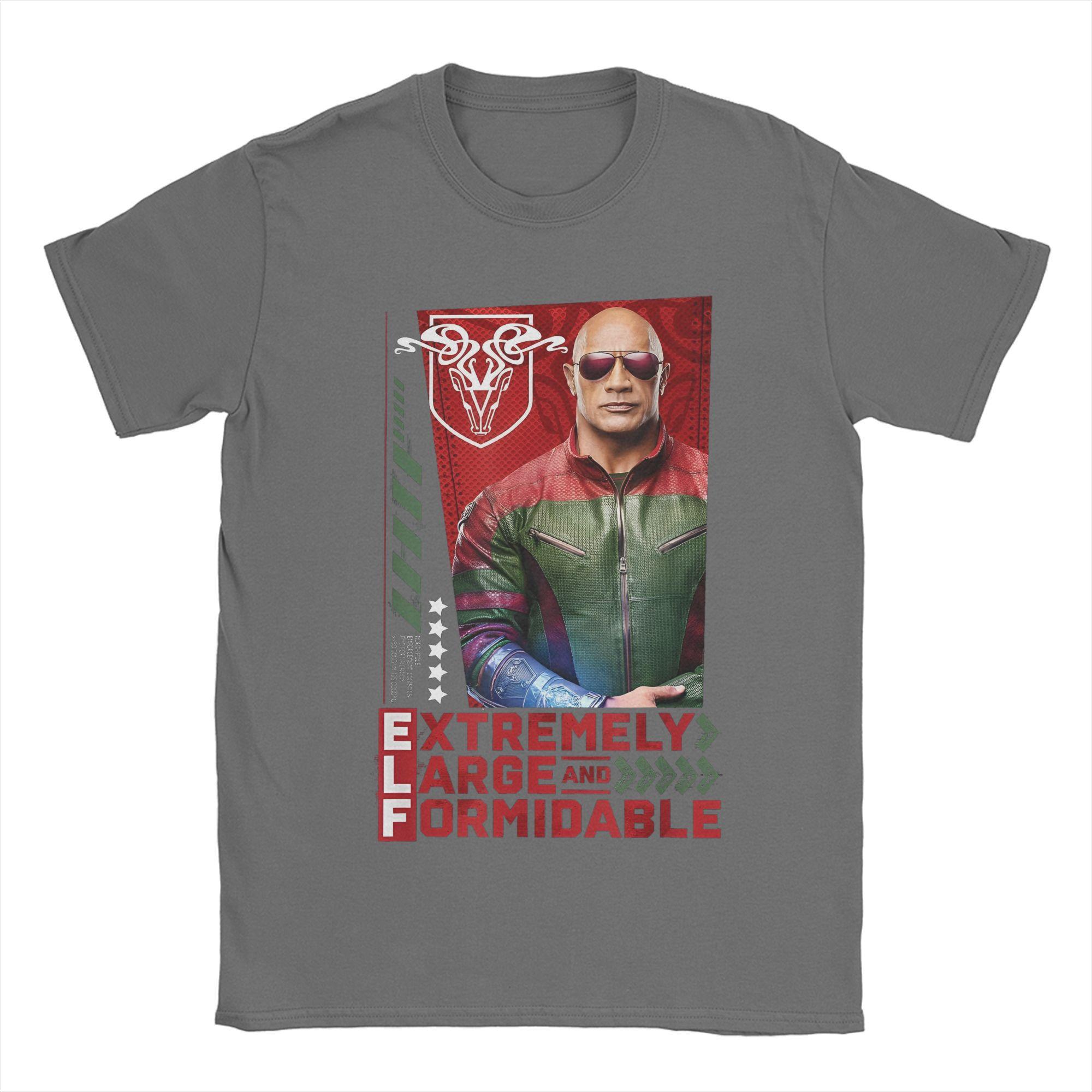 

Red One Extremely Large and Formidable Men s T Shirts Movie Save Christmas Funny Tee Short Sleeve Round Collar T-Shirts Cotton 4XL