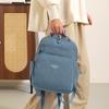 Kompakter Rucksack mit Reißverschluss-Vordertasche Rucksack Damen Reise Leichter Nylon Hochwertige Umhängetasche
