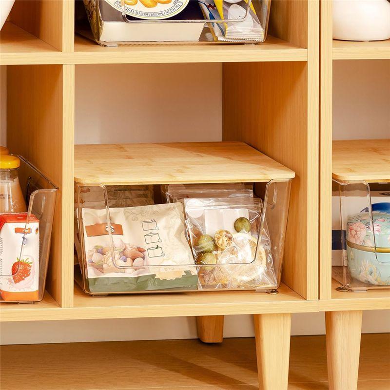 Good-Extra Large Trash Bag Holders With Bamboo Tops And Handles, Laundry Room Organization And Storage For Home, Kitchen