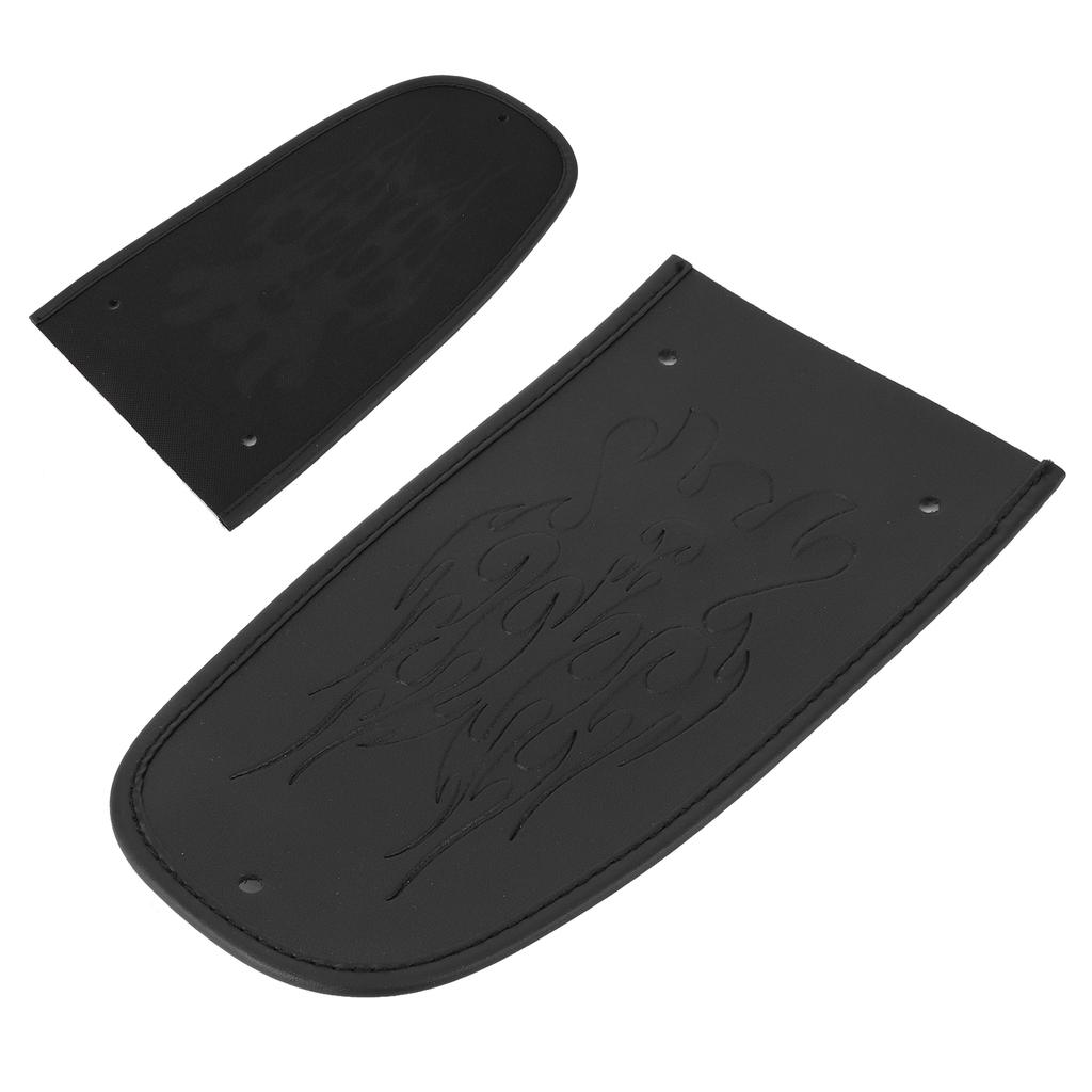 Motorcycle Bib Cover Artificial Leather Decorative Pad Flame Pattern Fit for XL 883 1200 48