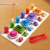 Magnetic Wooden Bee Set: 3-in-1 Educational Toy for Children's Shape Recognition and Building Skills