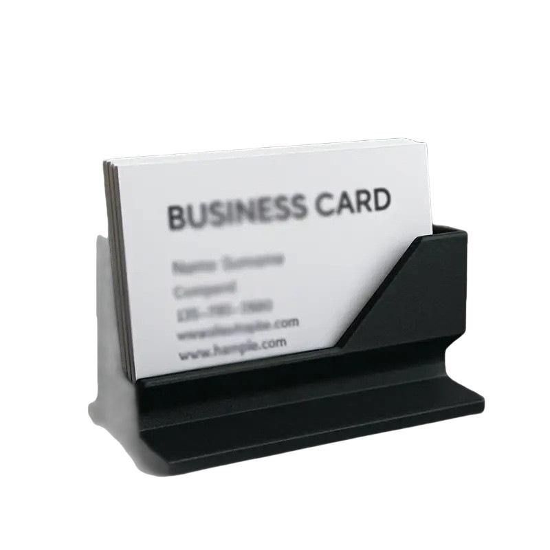 

1PC Plastic Desktop Organizer Minimalist Business Card Holder for Storing & Displaying Cards Suitable for Any Size чёрный