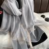 Large Women Hijab Shawls Thin Long Shawls Elegant Luxury Silk Scarf  Beach