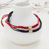 2 Pieces Summer String Bracelets Red Bracelet Red Cord Bracelet Adjustable Kabbalah Red Knots String Bracelet Amulet
