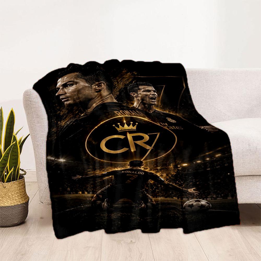 Cr7 Fußballlegende Decke Weich & Gemütlich Perfekt für Strand Sofa Sessel Für Alle Anlässe Moderne Geschenke Für Familie Oder Freunde 130cmx150cm