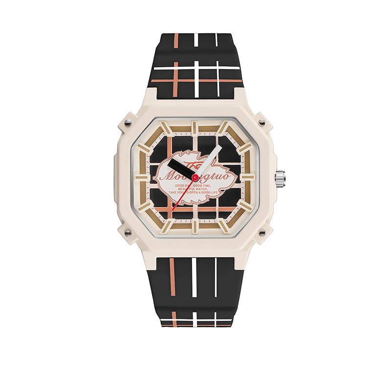 Montre de Sport Étudiante pour Dames Filles Premium à Carreaux Étanche Montre à Quartz