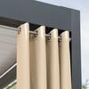 Gardenia - Ready-Made Grommet Curtain - 140X220 Cm - Dark Cream