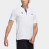 Adidas Henley Sport Casual Short Sleeve T-Shirt Men Tops White GP1827