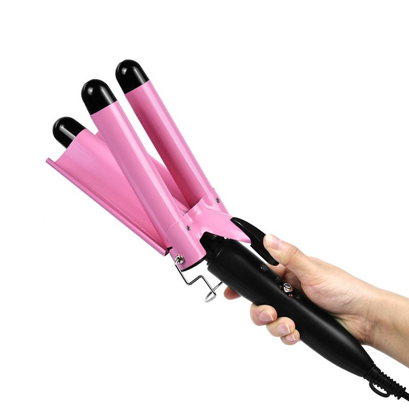 Electric Curling Stick Egg Roll Water Ripple Perm Three-tube Curling Iron Wave Waver Styling Tools Hair Styler Wand