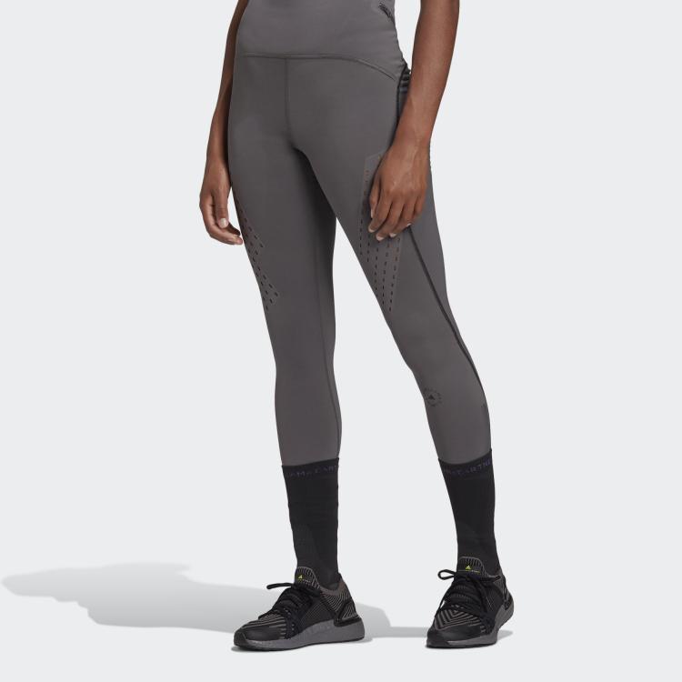 Adidas Truepur Tight Solid Color Fitness Pants Women Bottoms Gray FU0751