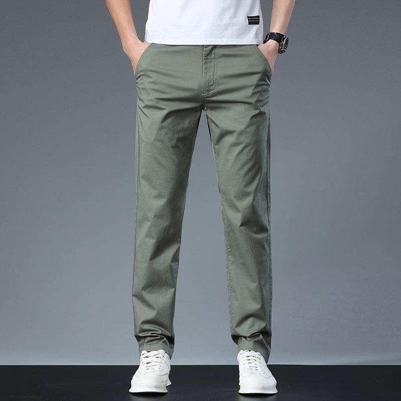 Pantalones Casuales Elásticos Ajustados de Alta Gama para Hombre 2023 - Modernos, Versátiles, Estilo de Negocios