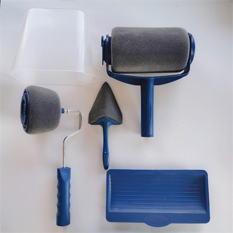 Multi-Function Seamless Paint Brush and Roller Set for Corners