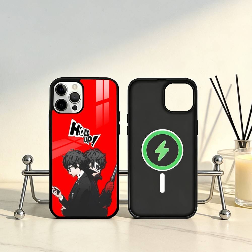 Game P-Persona 5 Phone Case For iPhone17,16,15,14,13,12,11 Plus,Pro Max Magnetic For Magsafe Wireless Charging